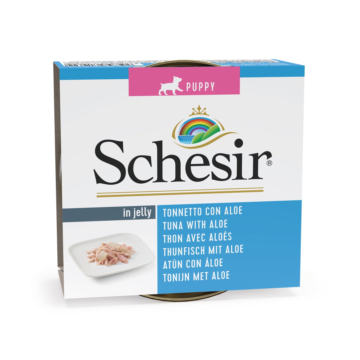Schesir Tuna with Aloe – Wet Puppy Food (150g)