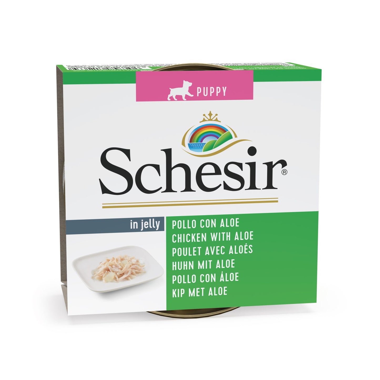 Schesir Chicken with Aloe – Wet Puppy Food (150g)