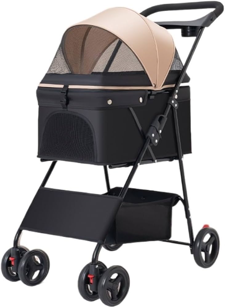 lightweight Foldable pet Stroller For Small dog and cat.