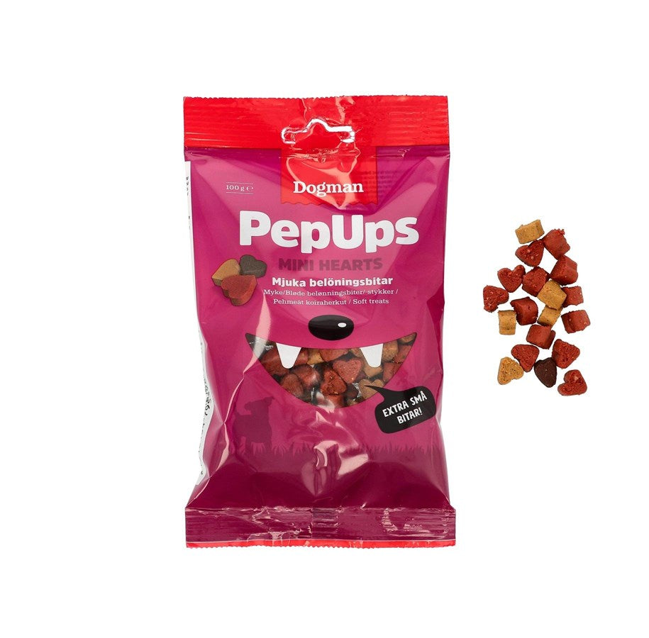 Dogman PepUps mini Hearts dog treat 100g