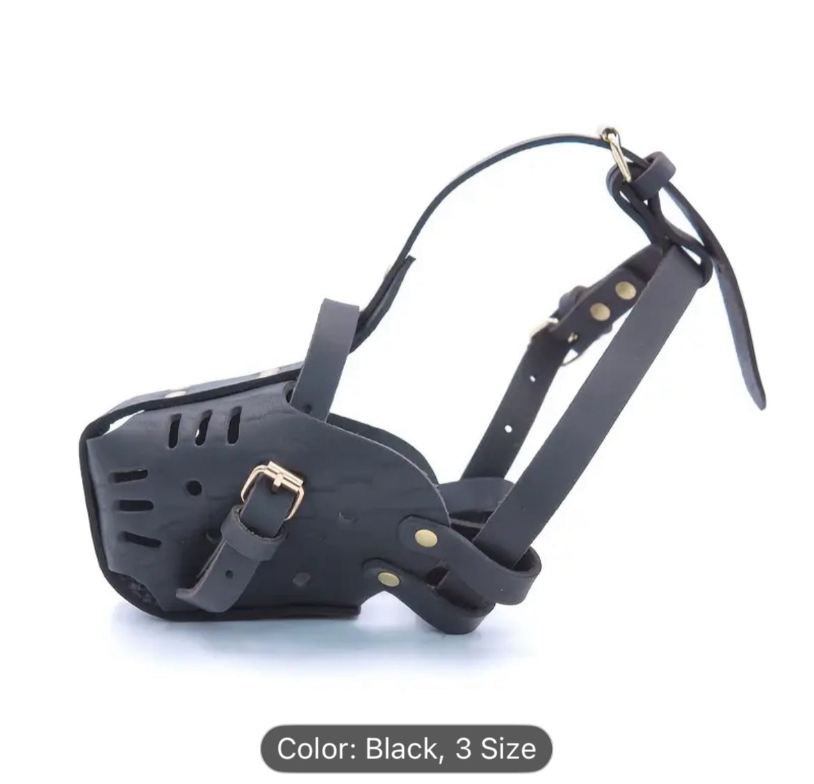 Adjustable Breathable Dog Muzzle .