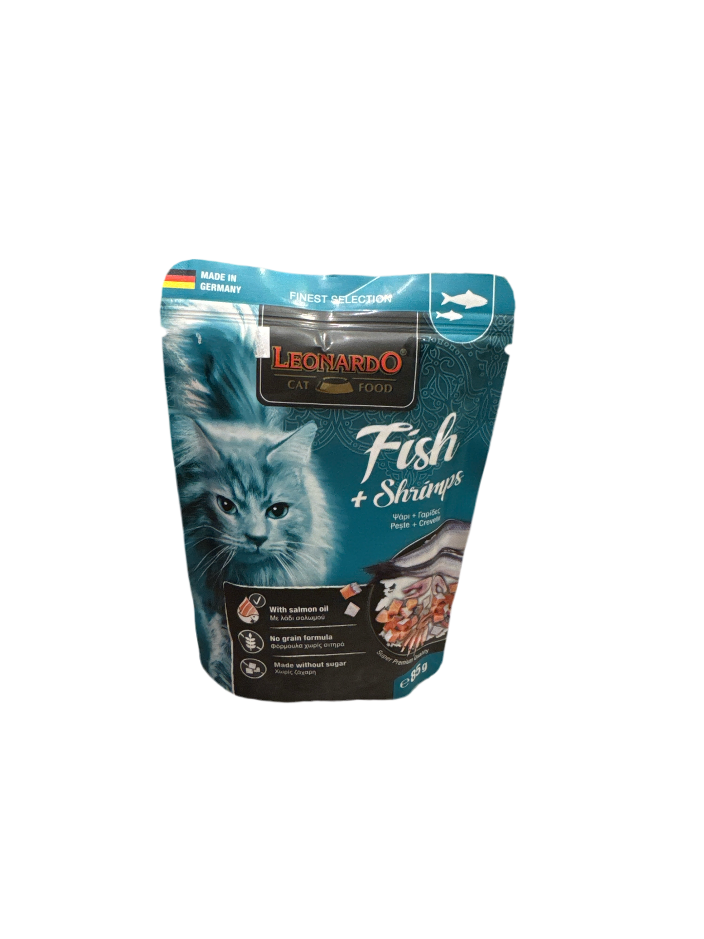 Leonardo Cat Food Fish & Shrimps – 85g