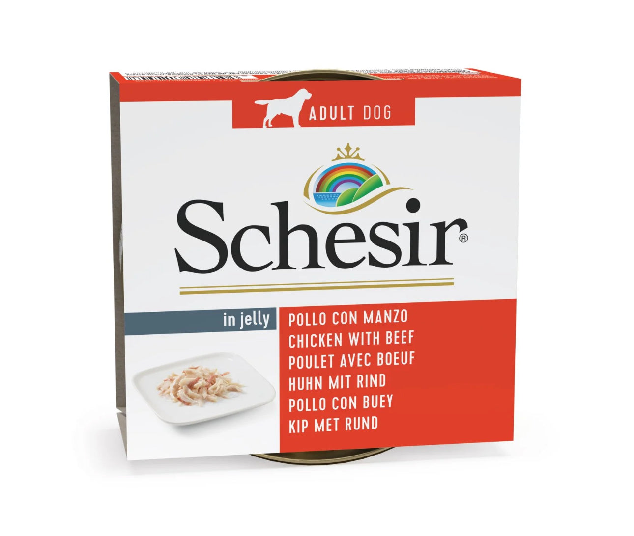 Schesir Chicken with Beef Wet Dog Food – 150g