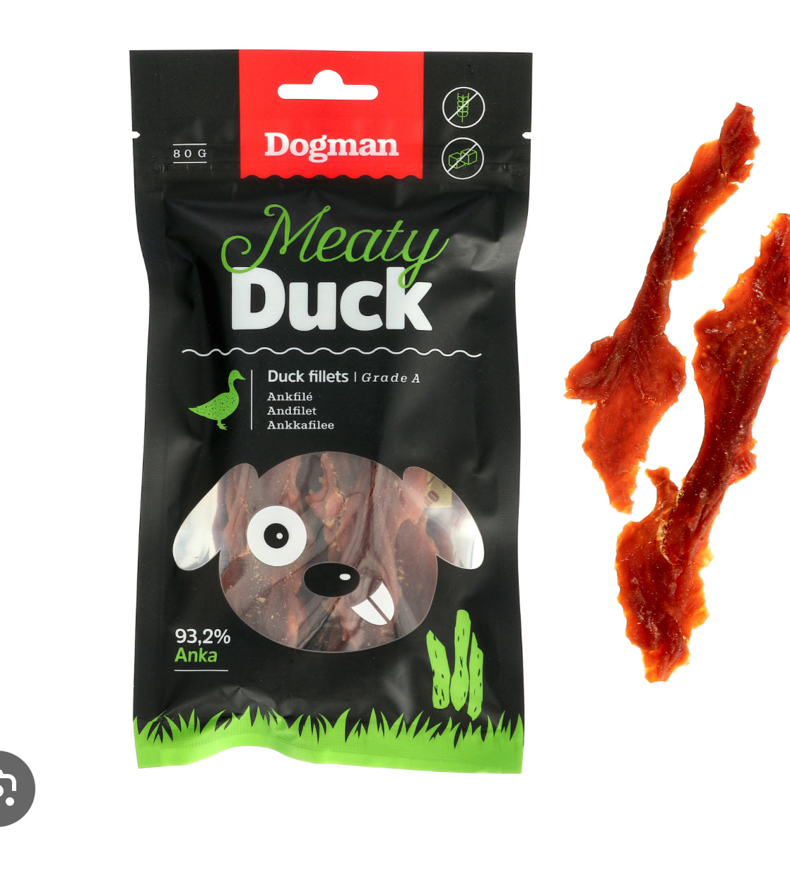 Dogman treat Meaty Duck fillet (80g.