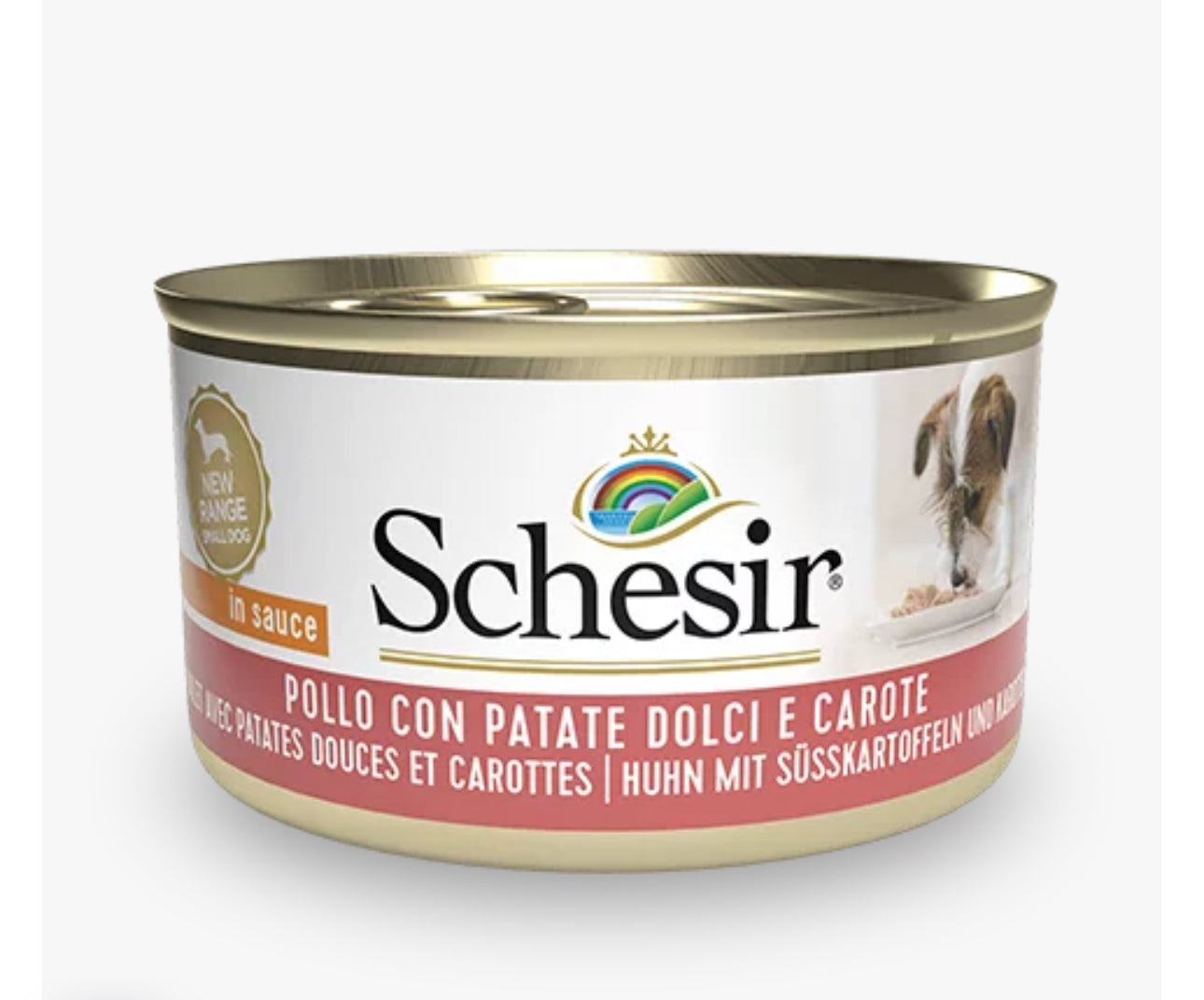 Schesir Chicken with Potatoes and Carrots Wet Dog Food – 85g