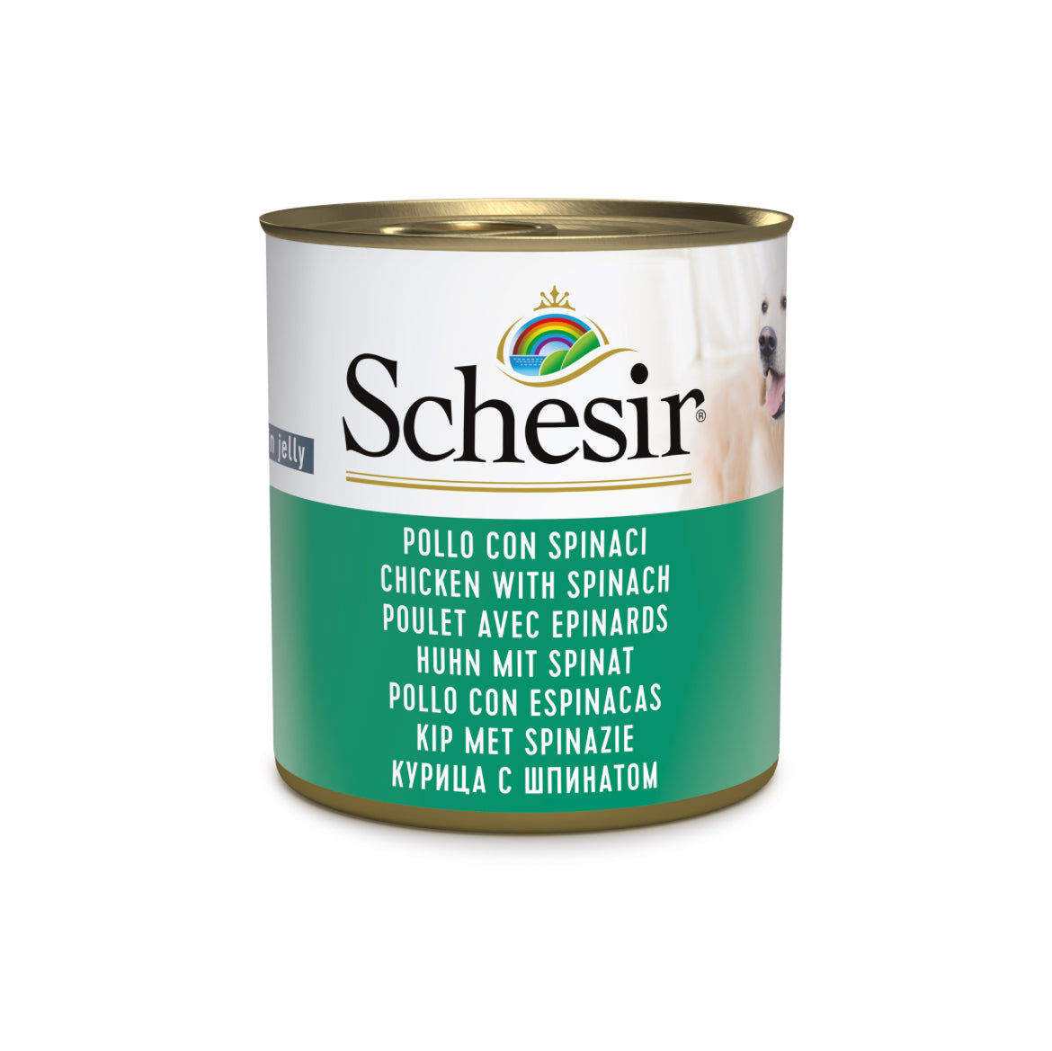 Schesir Chicken with Spinach Wet Dog Food ,285g