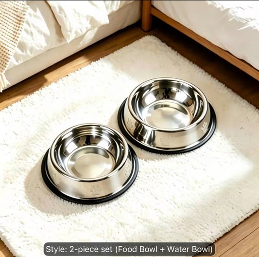 2-piece set food Bowl +Water Bowl