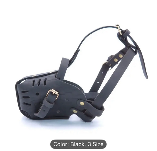 Adjustable Breathable Dog Muzzle .