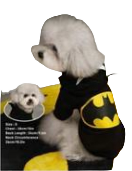 Batman Pet Black Hoodie – Cool Hero Character Cartoon Outfit