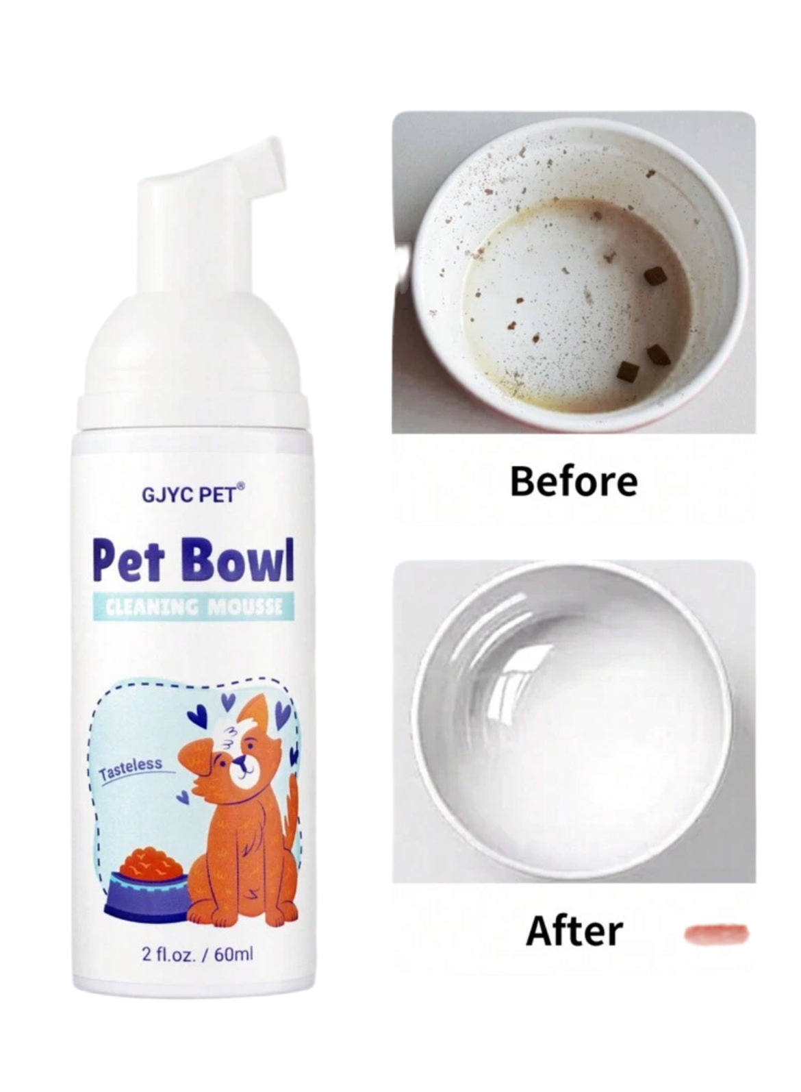 GJYC Pet Bowl Cleaner Mousse – 60ml
