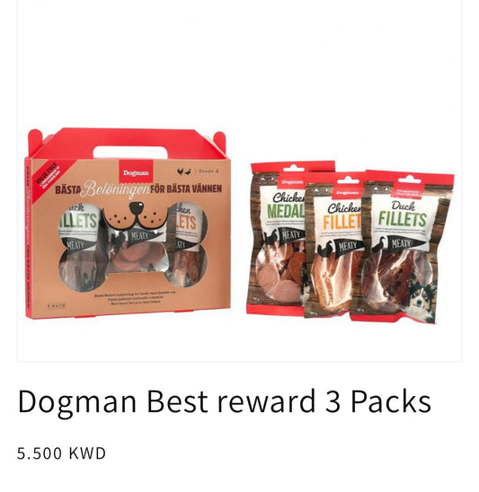 Dogman Best reward 3 pack treat