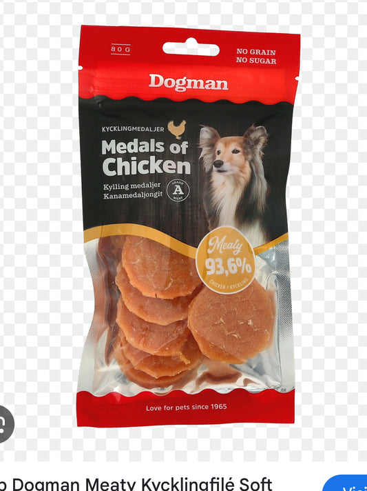 Dogman treat Medals of chicken (80g)