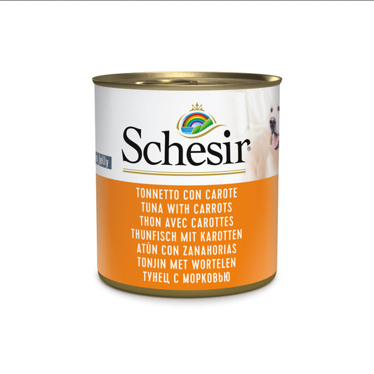 Schesir Tuna With Carrot Wet Dog Food,285g